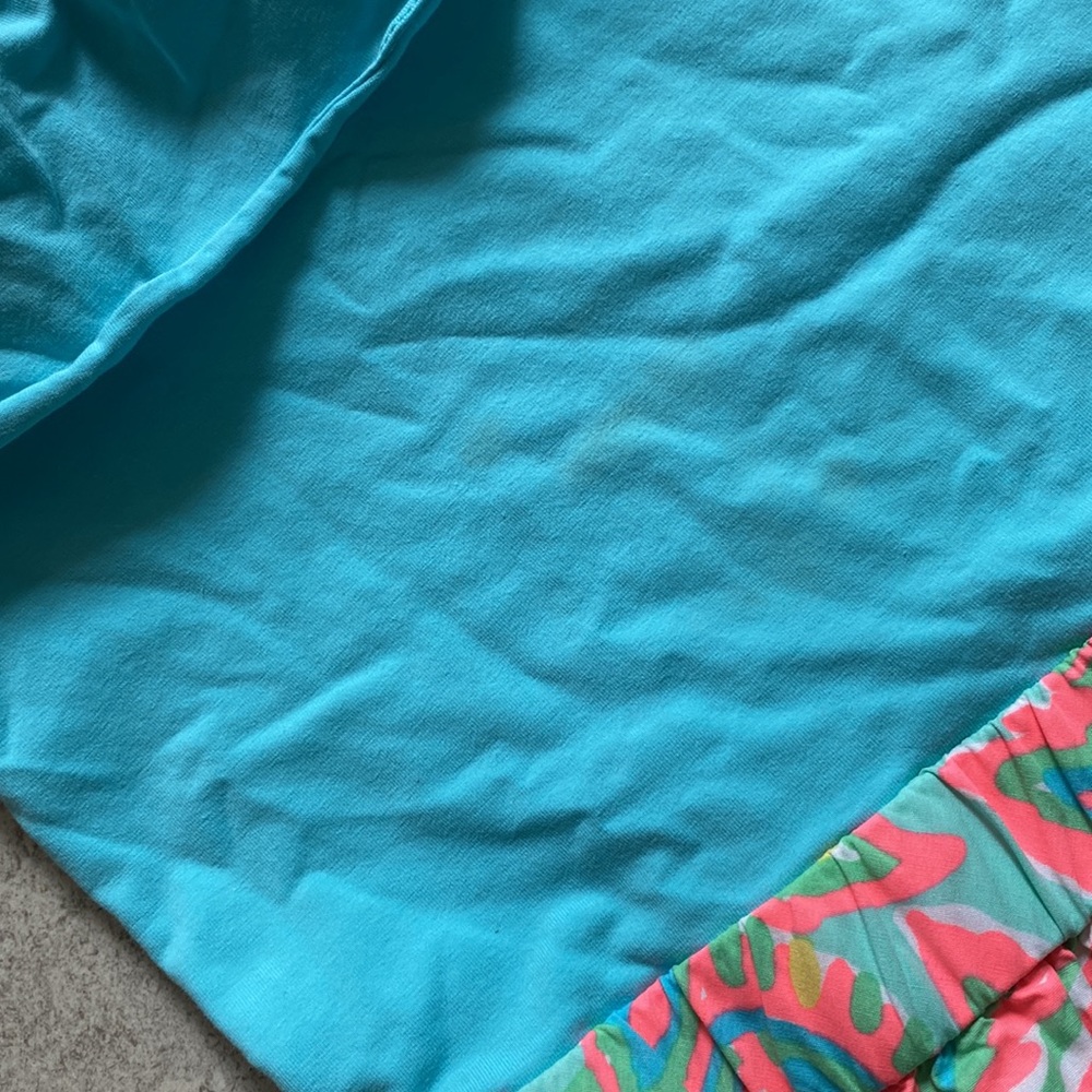 Lilly Pulitzer One Shoulder Dress Bright Blue - Picture 5 of 13